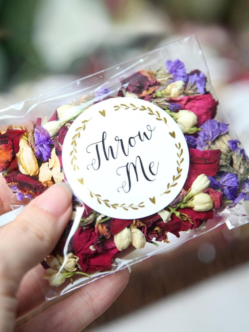 50 Pack Biodegradable Flower Petals - Mix Petals for Weddings, Flower Confetti,